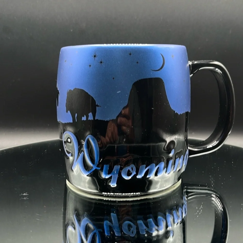 AMERICAWARE “WYOMING” NIGHT SKY MUG 20 OZ 2014